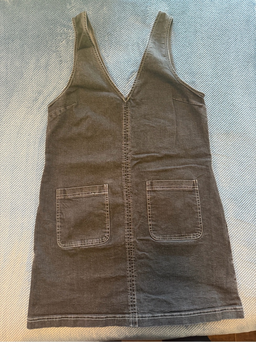 Urban Outfitters Black/Charcoal Denim Pinafore